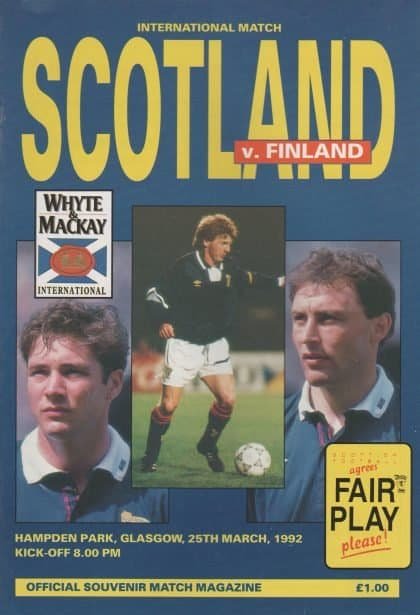 Scotland v Finland 25-Mar-1992