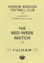Harrow Borough v Fulham  16-Aug-1983
