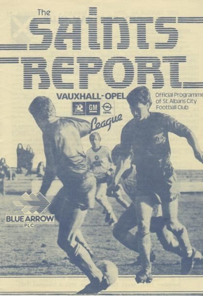 St Albans City v Fulham 06-Aug-1986