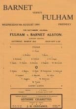 Barnet v Fulham 08-Aug-1984