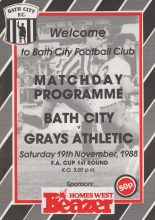 Bath City v Grays Athletic 19-Nov-1988