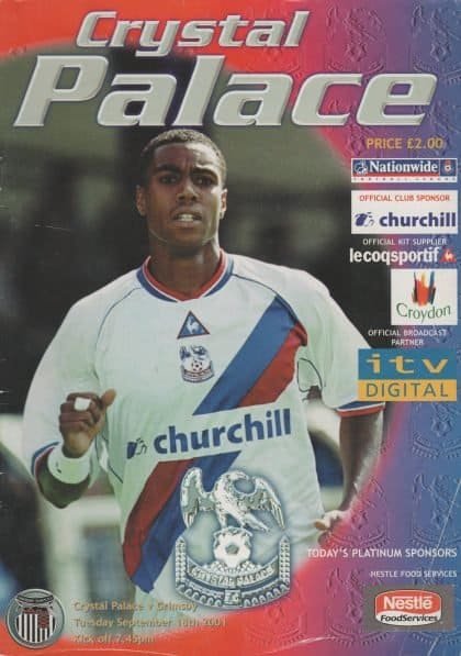 Crystal Palace v Grimsby Town 18-Sep-2001