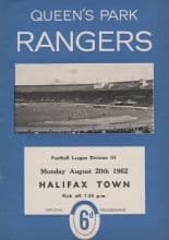 Queens Park Rangers v Halifax Town 20-Aug-1962