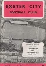 Exeter City v Hartlepool United  04-May-1968
