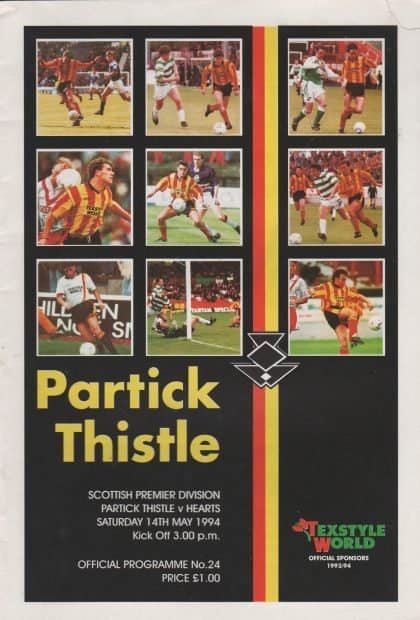 Partick Thistle v Heart of Midlothian 14-May-1994