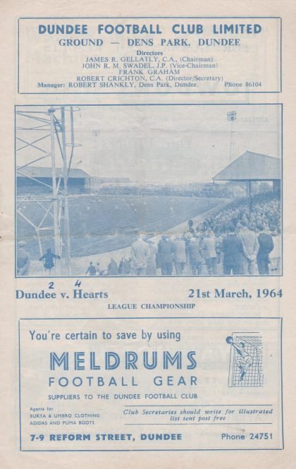 Dundee v Heart of Midlothian 21-Mar-1964