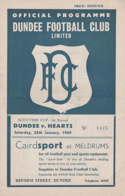 Dundee v Heart of Midlothian 25-Jan-1969