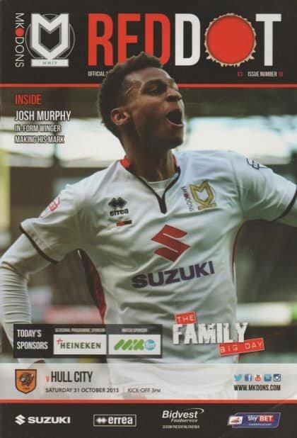 Milton Keynes Dons v Hull City 31-Oct-2015