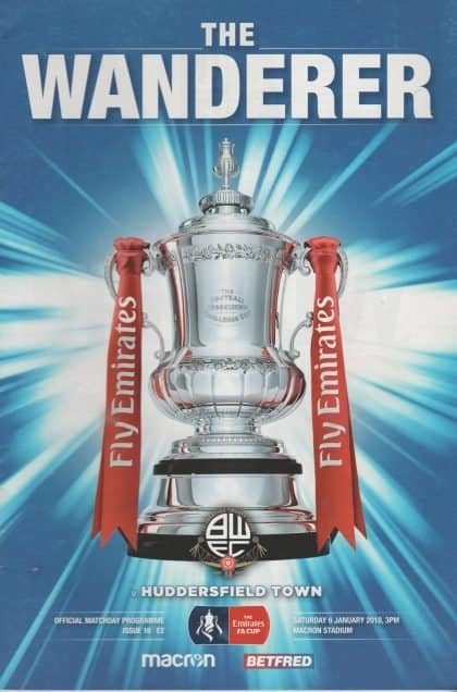 Bolton Wanderers v Huddersfield Town 06-Jan-2018