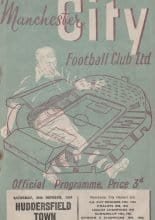Manchester City v Huddersfield Town 30-Oct-1954