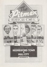 Hednesford Town v Hull City  12-Aug-1986
