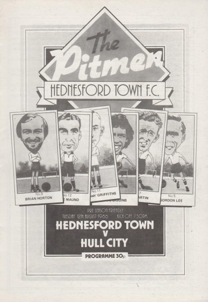 Hednesford Town v Hull City  12-Aug-1986