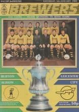 Burton Albion v Leicester City  05-Jan-1985