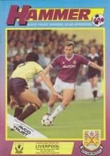 West Ham United v Liverpool 06-Sep-1986