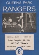 Queens Park Rangers v Luton Town 06-Nov-1964
