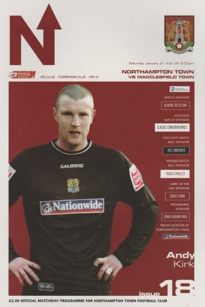 Northampton Town v Macclesfield Town 21-Jan-2006