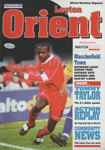 Leyton Orient v Macclesfield Town 25-Nov-2000