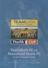 Team Bath v Mansfield Town 16-Nov-2002