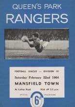 Queens Park Rangers v Mansfield Town 22-Feb-1964