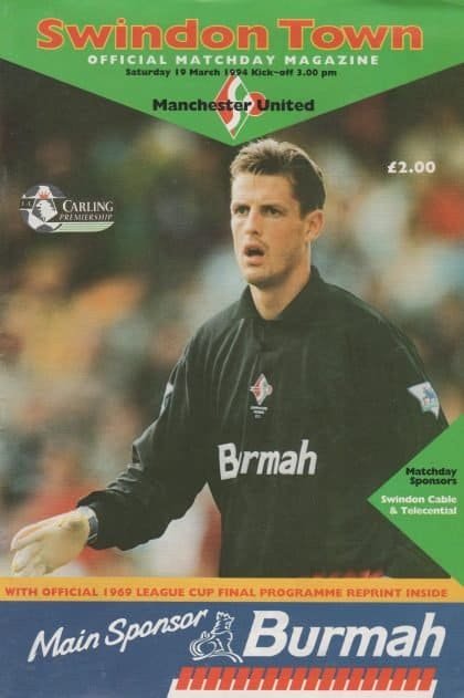 Swindon Town v Manchester United 19-Mar-1994