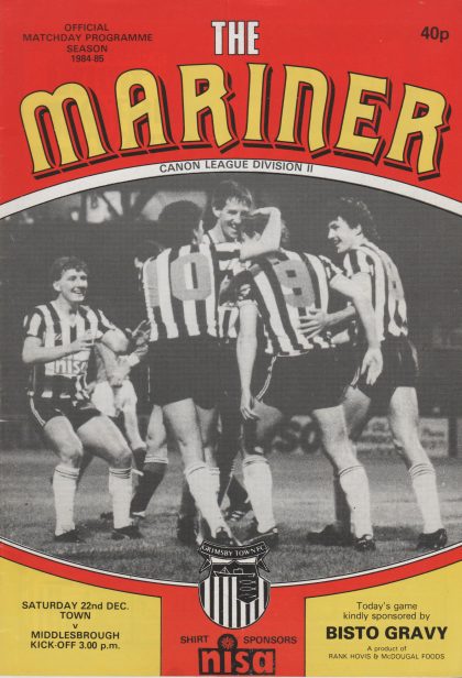 Grimsby Town v Middlesbrough 22-Dec-1984