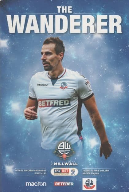 Bolton Wanderers v Millwall 10-Apr-2018
