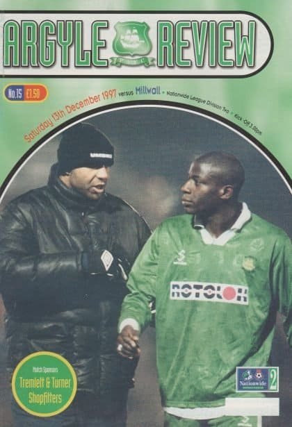 Plymouth Argyle v Millwall 13-Dec-1997