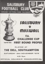 Salisbury v Millwall  24-Nov-1979