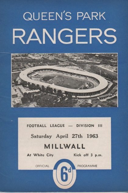 Queens Park Rangers v Millwall  27-Apr-1963