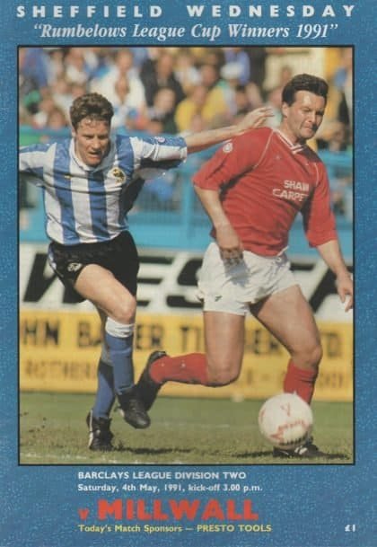 Sheffield Wednesday v Millwall 04-May-1991