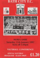 Bath City v Morecambe 11-Jan-1997