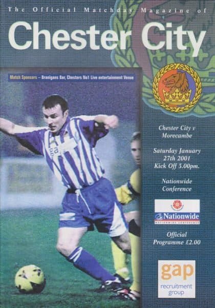 Chester City v Morecambe 27-Jan-2001