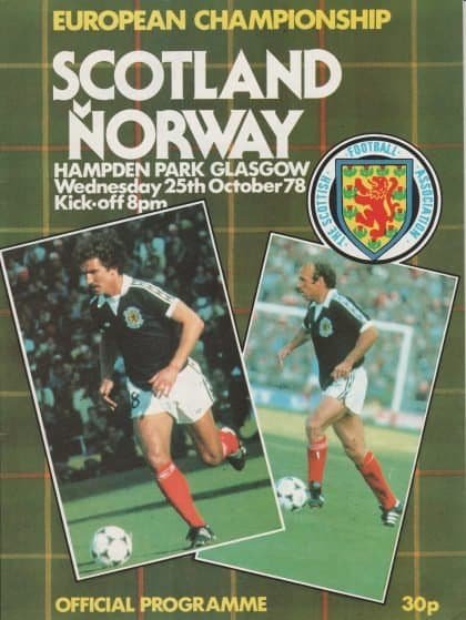 Scotland v Norway 25-Oct-1978
