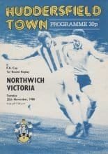 Huddersfield Town v Northwich Victoria 25-Nov-1980