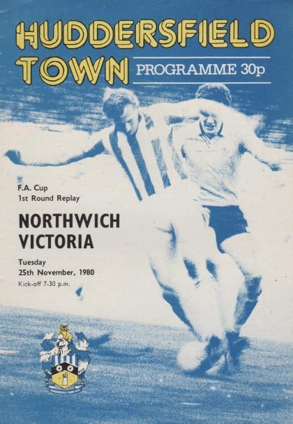 Huddersfield Town v Northwich Victoria 25-Nov-1980