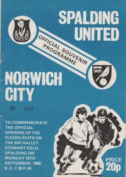 Spalding United v Norwich City  15-Sep-1990