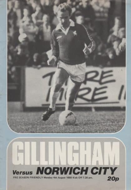 Gillingham v Norwich City 04-Aug-1980