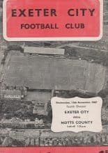 Exeter City v Notts County 15-Nov-1967