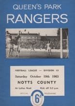 Queens Park Rangers v Notts County  19-Oct-1963