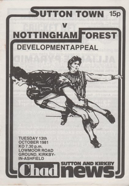 Sutton Town v Nottingham Forest  13-Oct-1981
