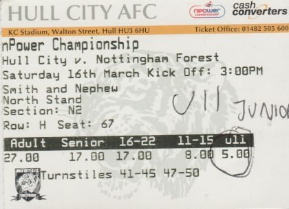 Hull City v Nottingham Forest 16-Mar-2013