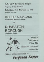 Bishop Auckland v Nuneaton Borough  21-Nov-1981