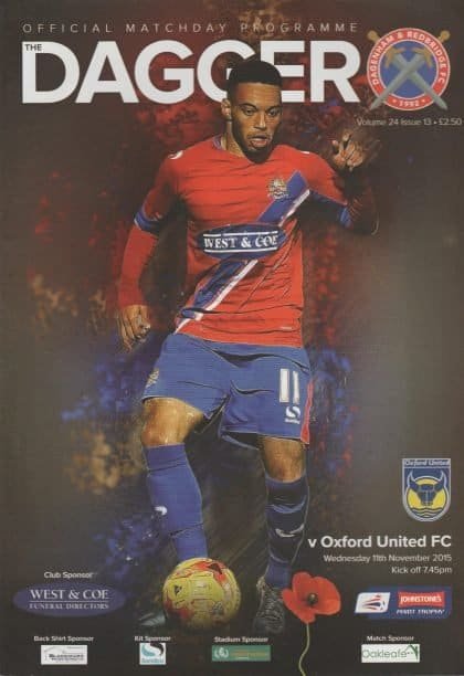 Dagenham and Redbridge v Oxford United 11-Nov-2015