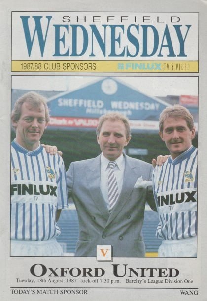 Sheffield Wednesday v Oxford United  18-Aug-1987