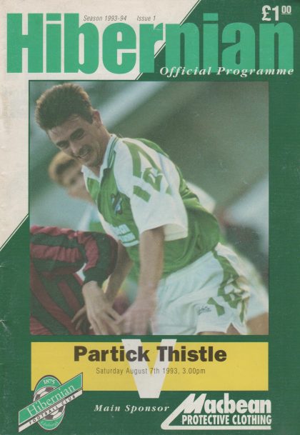 Hibernian v Partick Thistle  07-Aug-1993