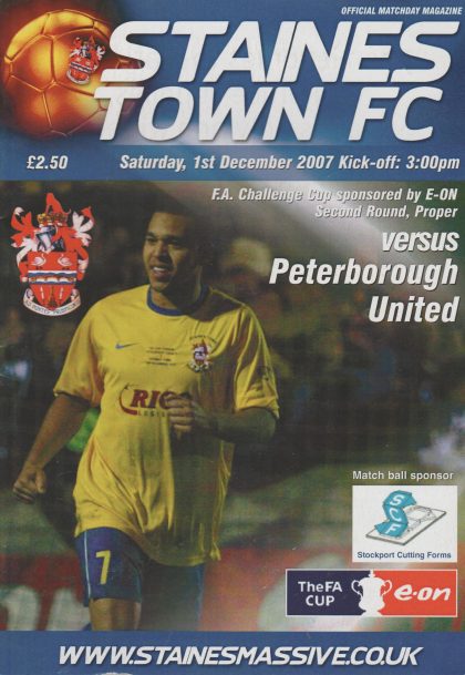 Staines Town v Peterborough United 01-Dec-2007