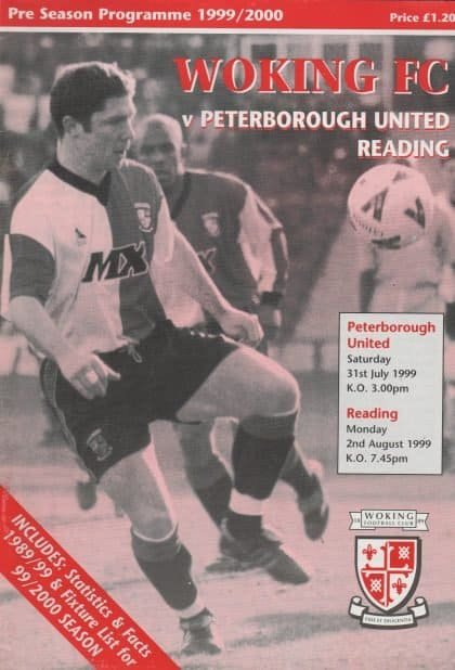 Woking v Peterborough United 31-Jul-1999