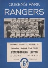 Queens Park Rangers v Peterborough United 31-Aug-1963