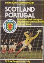 Scotland v Portugal  26-Mar-1980
