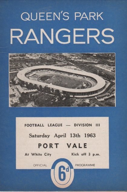Queens Park Rangers v Port Vale  13-Apr-1963